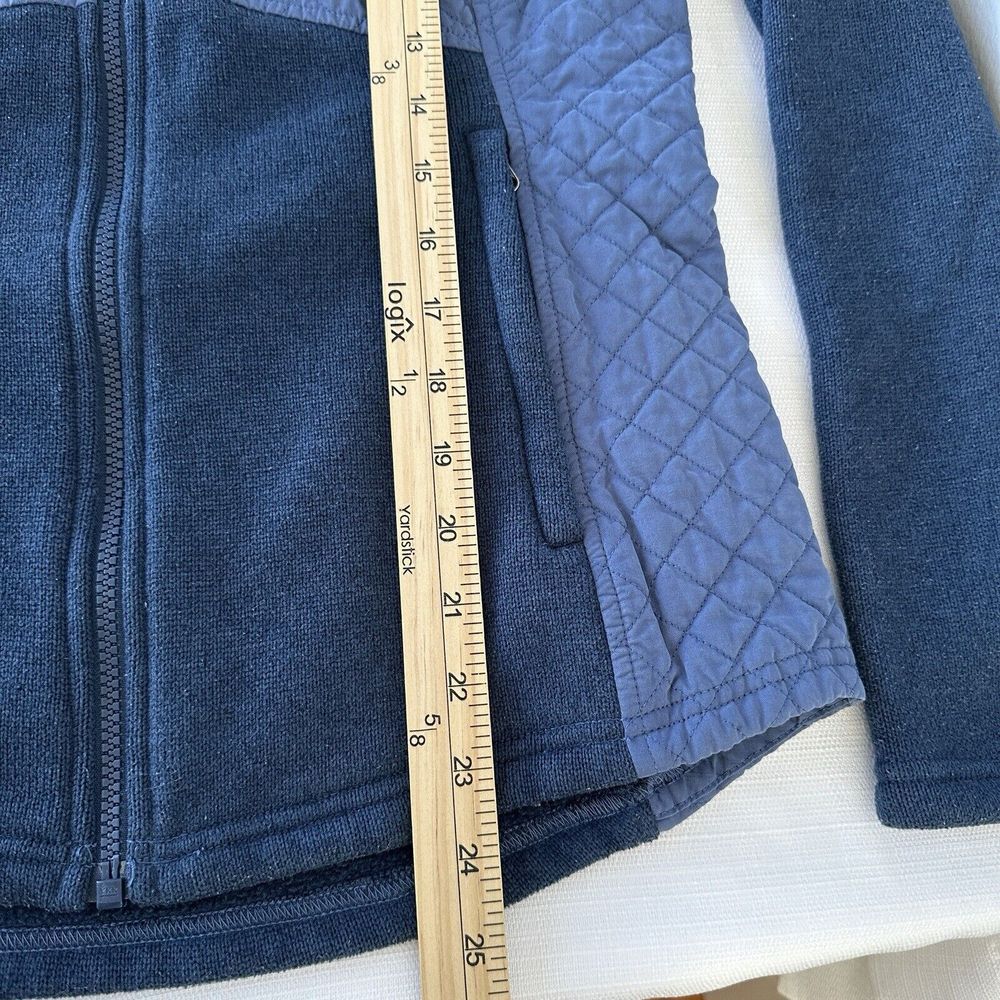 Marmot Jacket Womens Medium Navy Coda Fleece Quilted Polartec Hooded Outdoor Ski - Picture 9 of 10